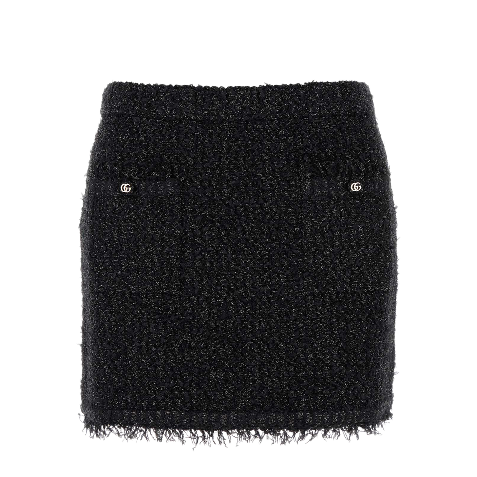 Lamé and Viscose Mini Skirt