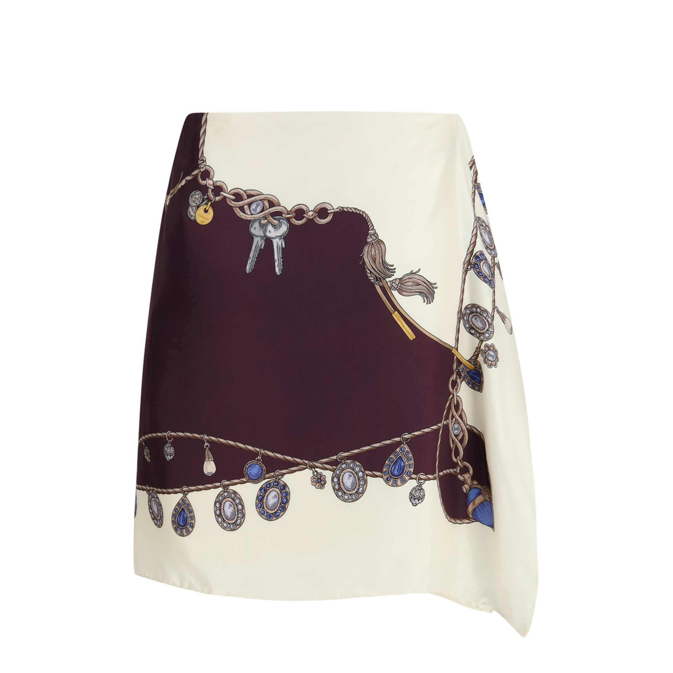 MAYFEYR - Versace - Printed Silk Twill Mini Skirt - 10258201A18636
