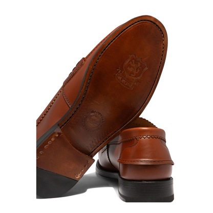 MAYFEYR - Saxone of Scotland - Arran Loafers - 140740REDWOOD