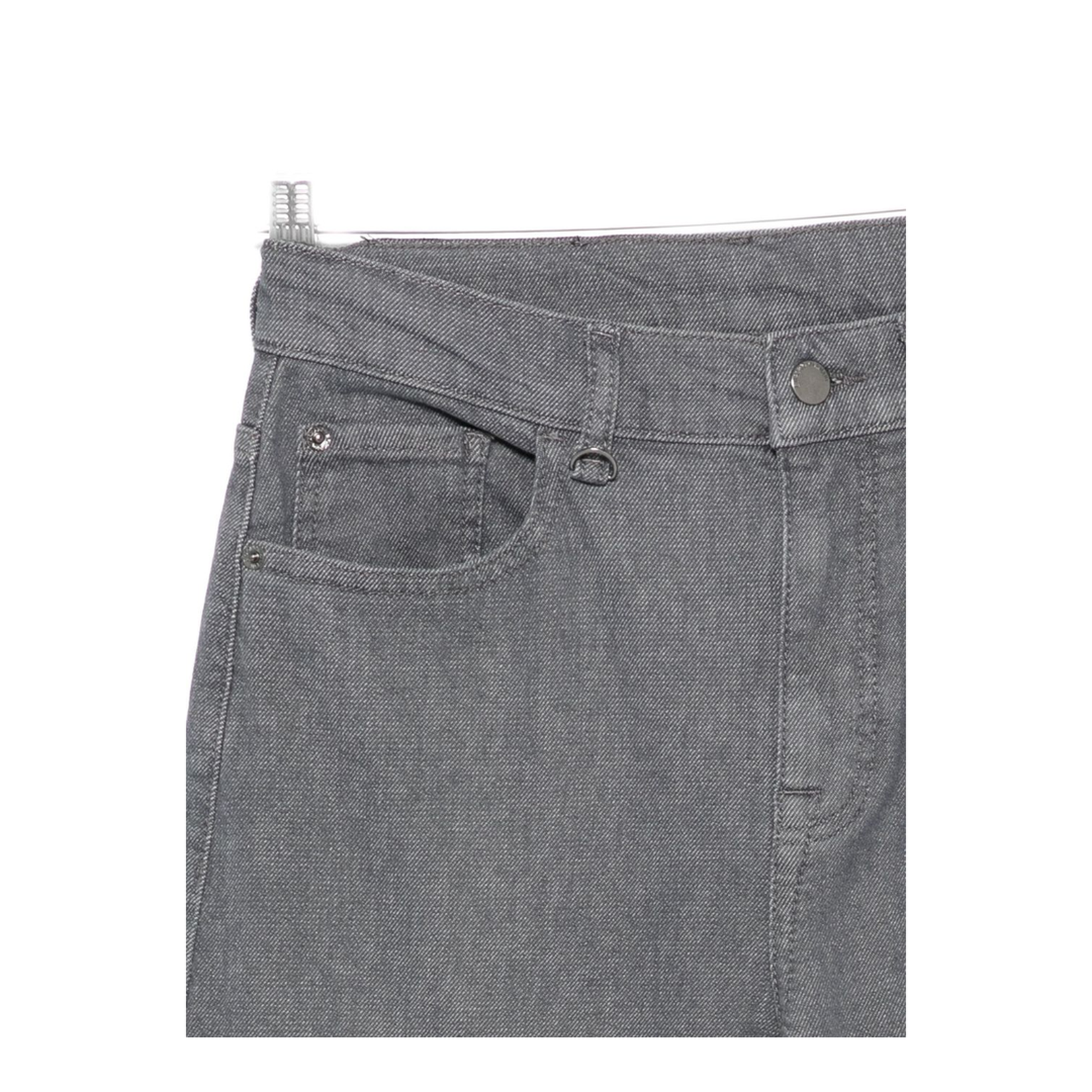 Button Fly Fastening Five Pockets Belt Loops