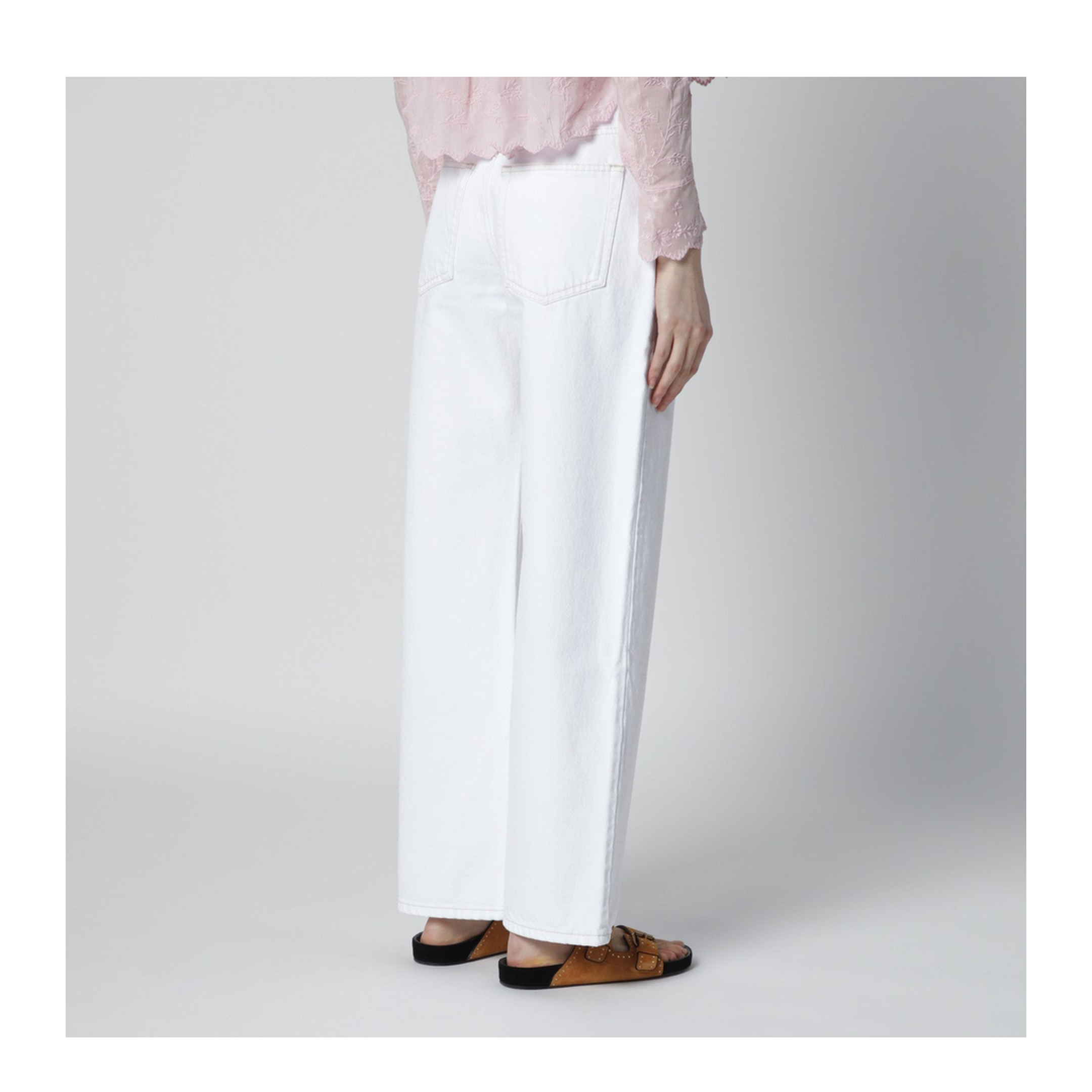 MAYFEYR - Isabel Marant - White Dromie Trousers - PA0636FAD1H04I20WH
