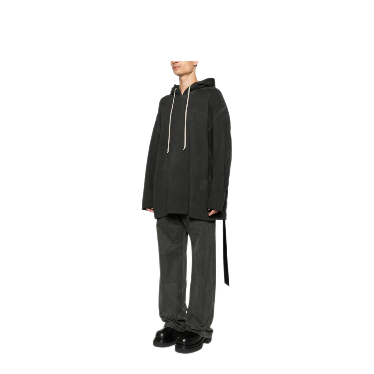MAYFEYR - Rick Owens - Drawstring Hoodie Oversized Fit - DU02F6280FDP139