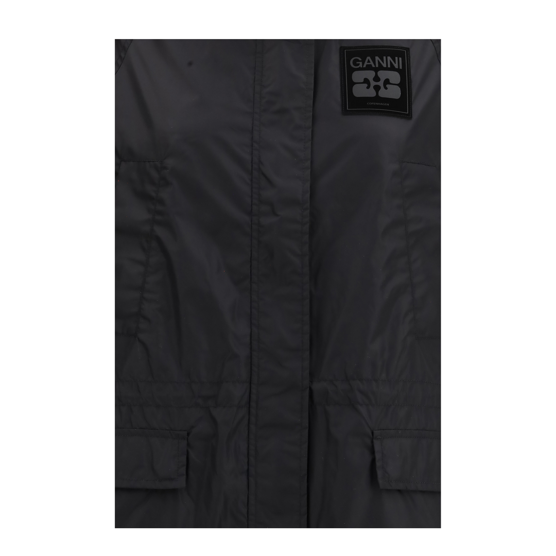 MAYFEYR - Ganni - Flyweight Banana Graphic Long Parka - A1010080