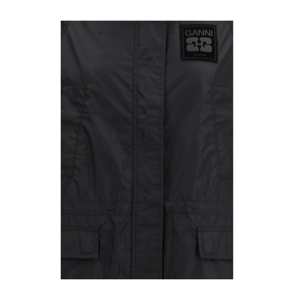 MAYFEYR - Ganni - Flyweight Banana Graphic Long Parka - A1010080
