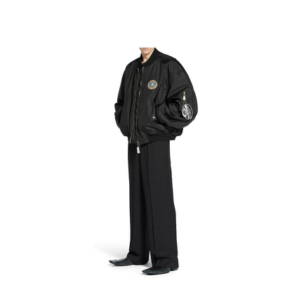 Bomber Jacket Large Fit in Black