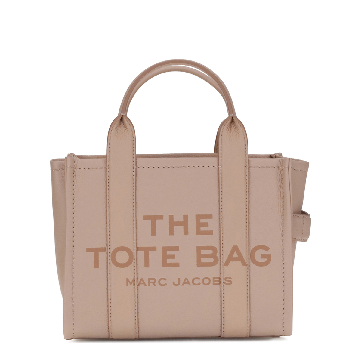 Small Calf Leather Tote - Pink