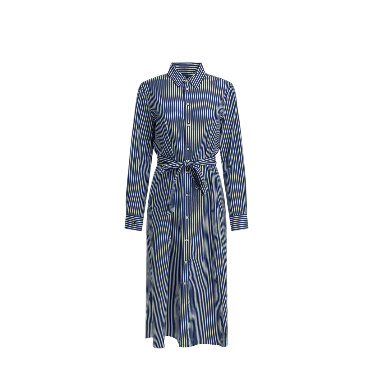 MAYFEYR - Polo Ralph Lauren - Chemisier Midi Dress With Logo - 211891430001BRIGHTNAVYWHITE