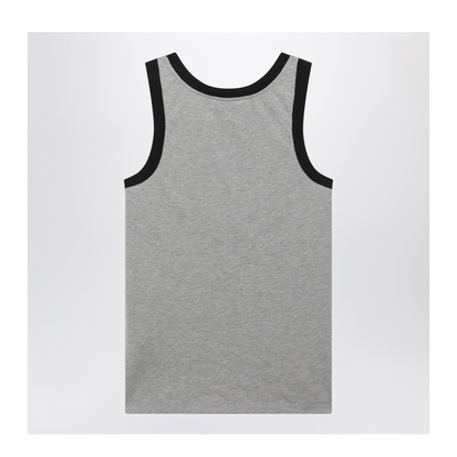 MAYFEYR - Versace - Light Grey Cotton Jersey T-Shirt With Logo Print - 10260031A187312EY90