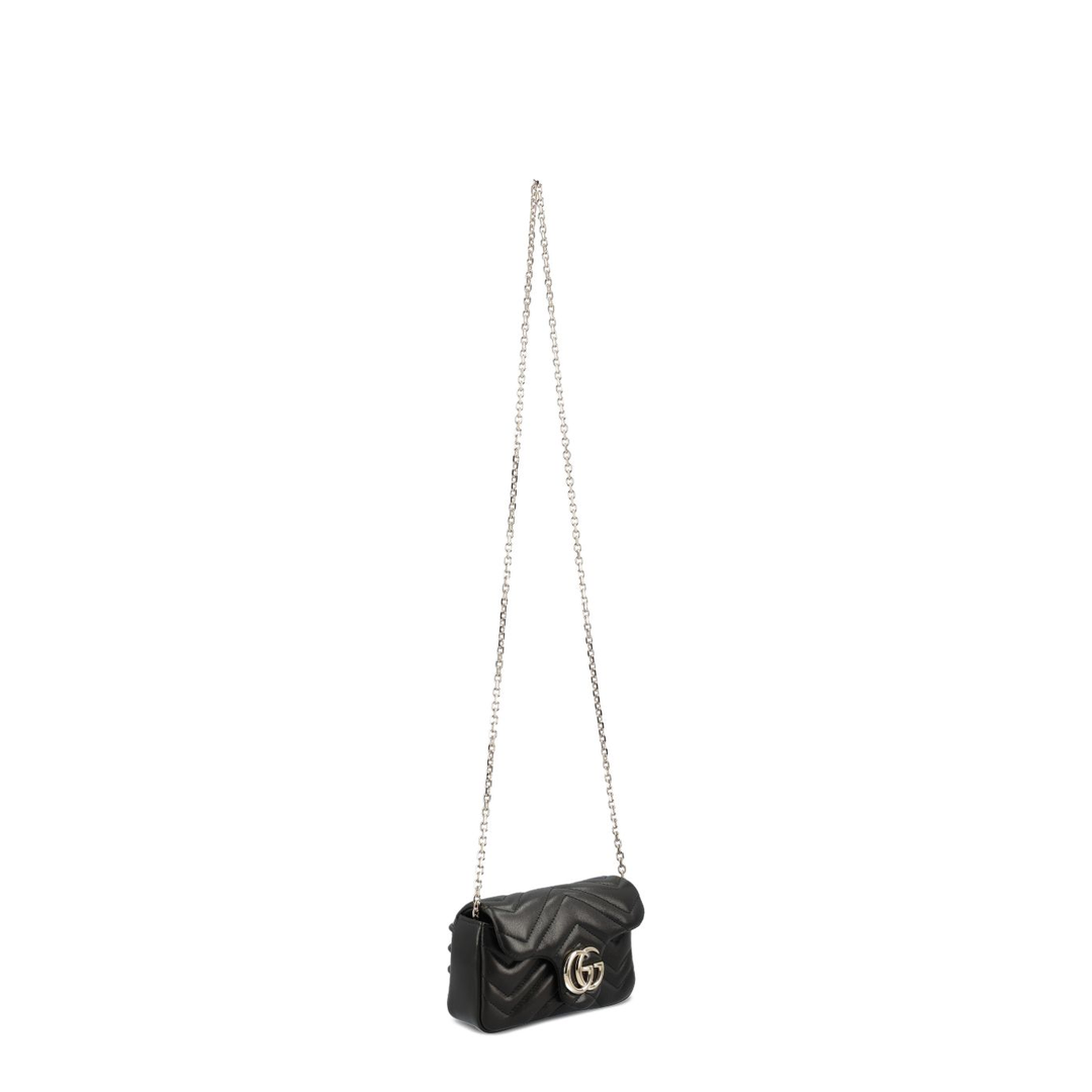 GG Marmont Mini Shoulder Bag Lambskin - Black