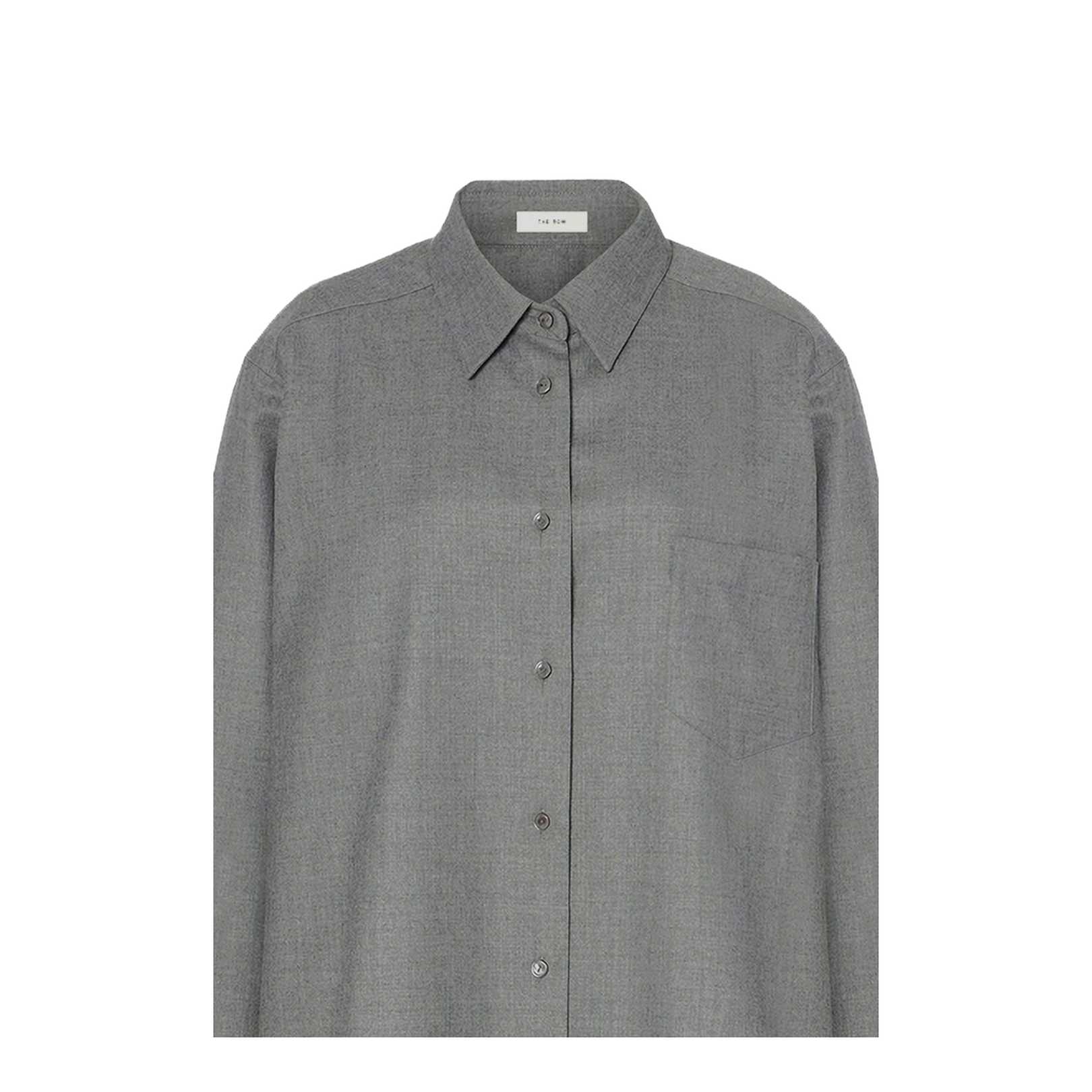 Pino Shirt Grey in Virgin Wool