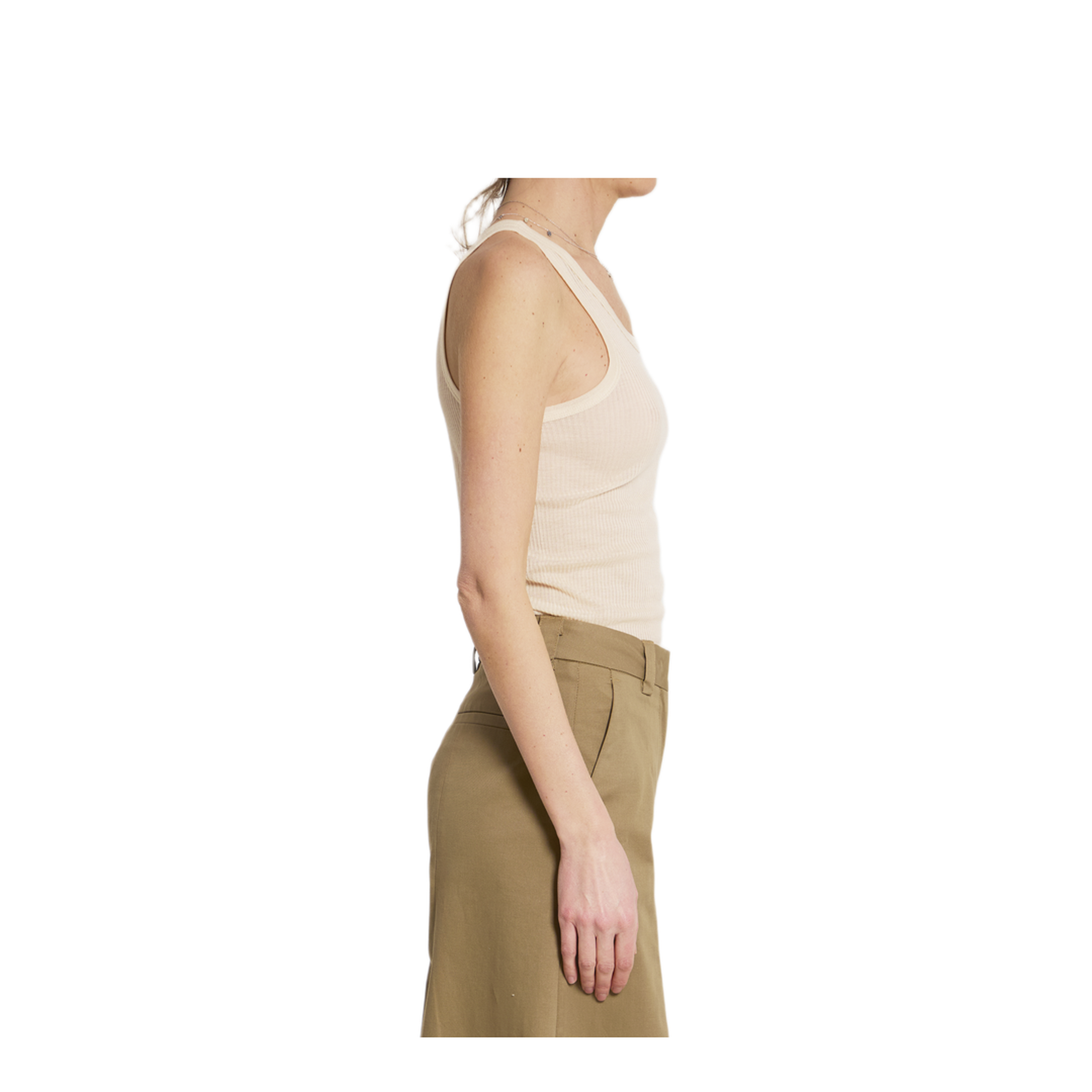 MAYFEYR - Lemaire - Ribbed Tank Top - TS0026LK1017WH024