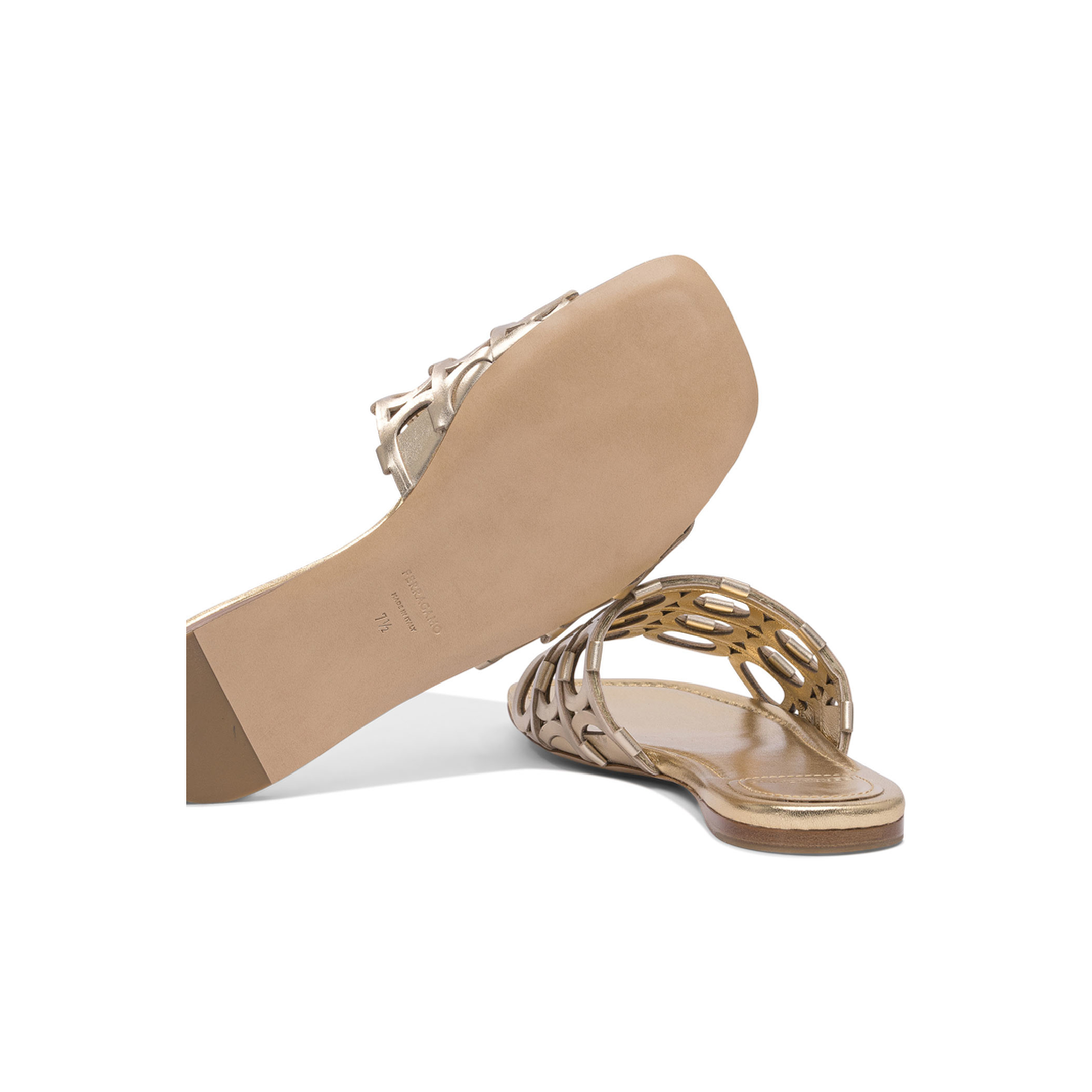 MAYFEYR - Ferragamo - Low Leather Sandals - 0782519