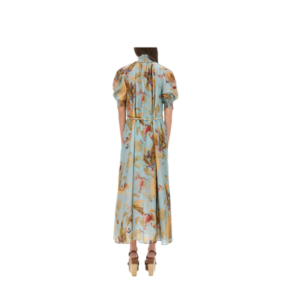 Ascension Printed Silk Dress
