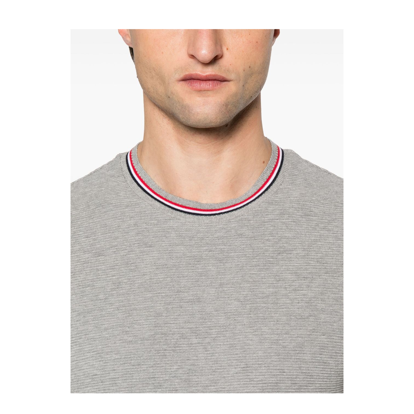 Cotton Waffle Rib Cuff Tee