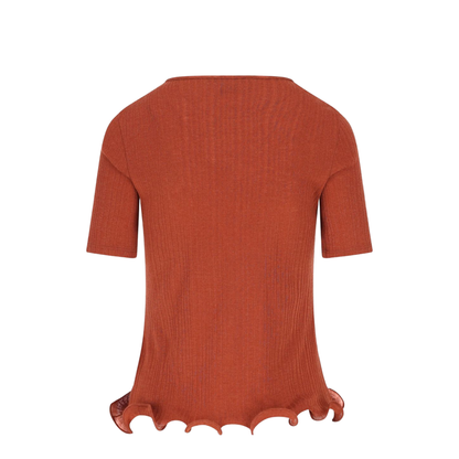 Wool Short Sleeved Virgin Top
