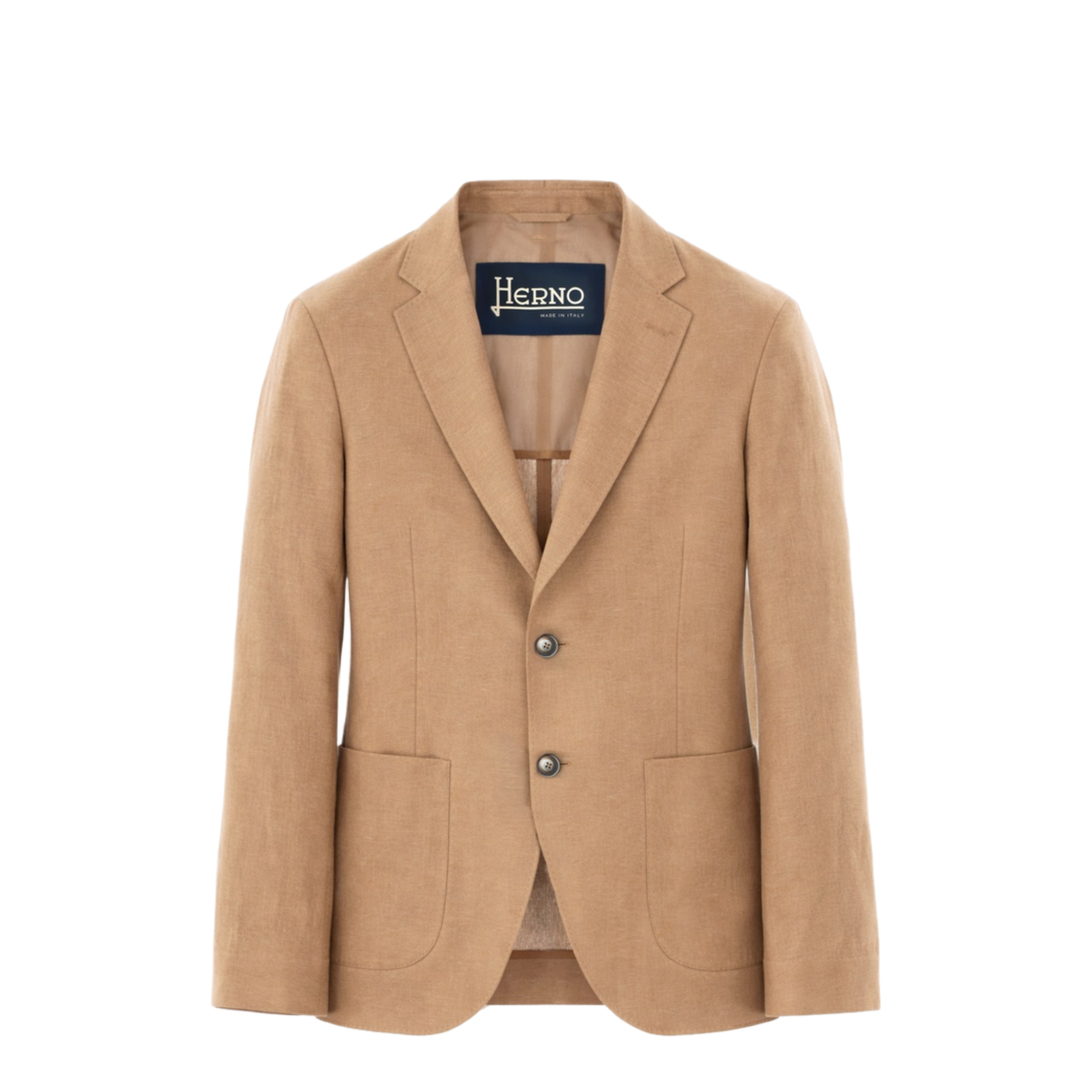 Single-Breasted Linen Jacket
