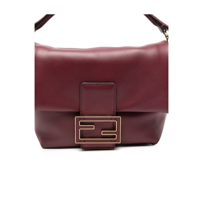 Mamma Baguette Small Nappa Leather Mini Bag - Burgundy