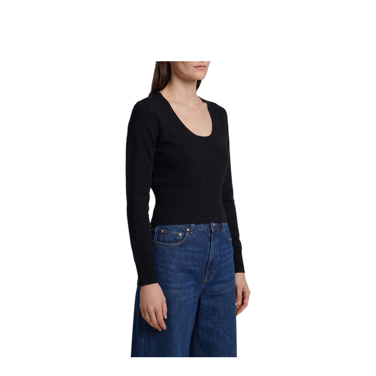 MAYFEYR - Max Mara - Black Crewneck Vetta Top - 262136614260012047F007