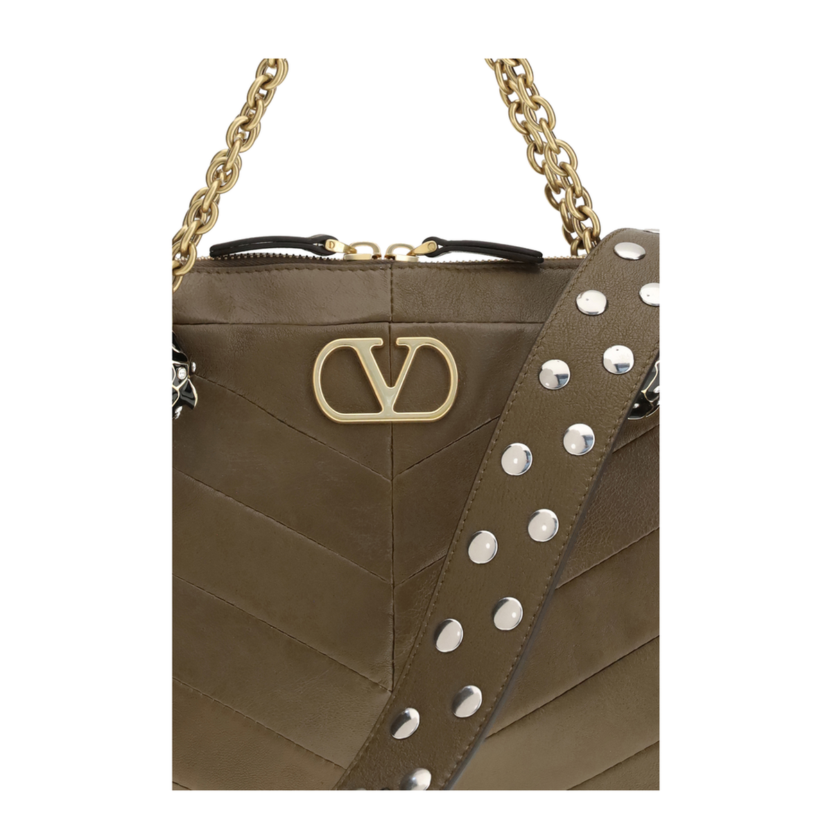 MAYFEYR - Valentino - Medium Panthea Chevron Patchwork Shoulder Bag - 9W0B0S70UYFBGQ