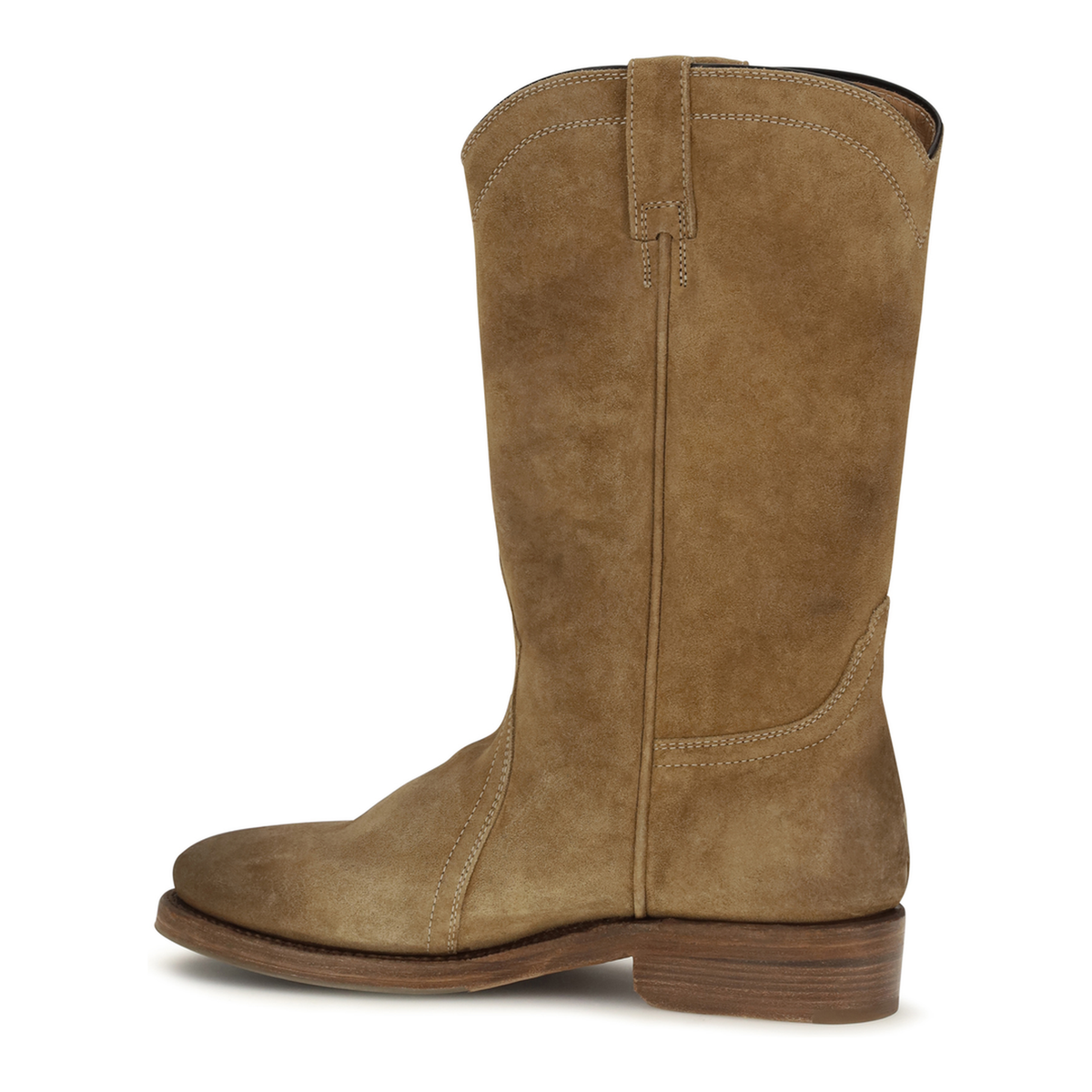 Beige Suede Boots