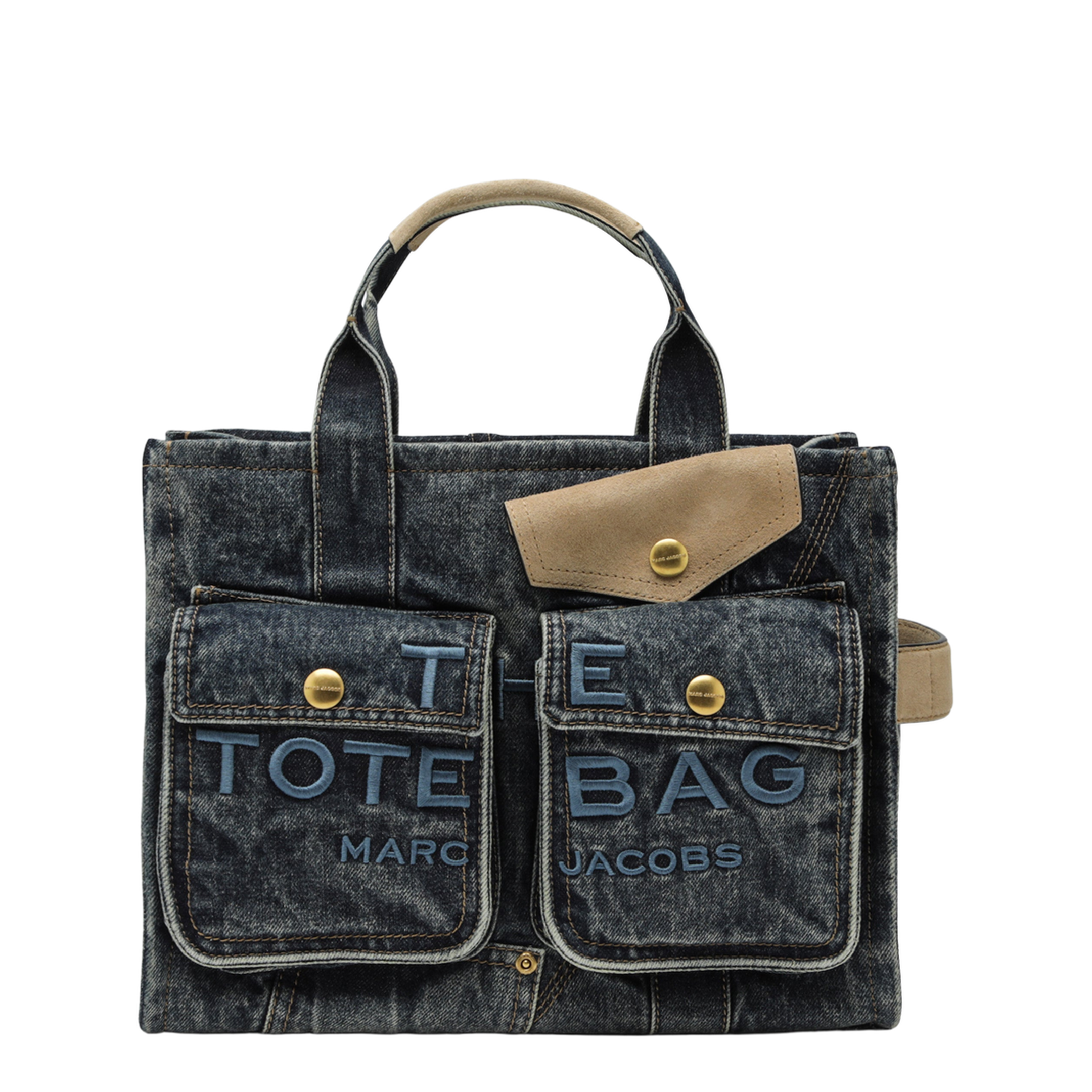 MAYFEYR - Marc Jacobs - Cargo Tote Bag Medium In Denim And Suede - 2S6HTT006H02CO427