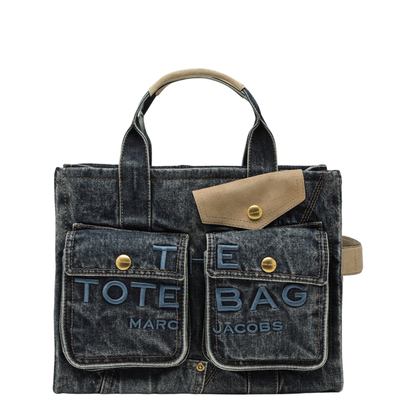 MAYFEYR - Marc Jacobs - Cargo Tote Bag Medium In Denim And Suede - 2S6HTT006H02CO427