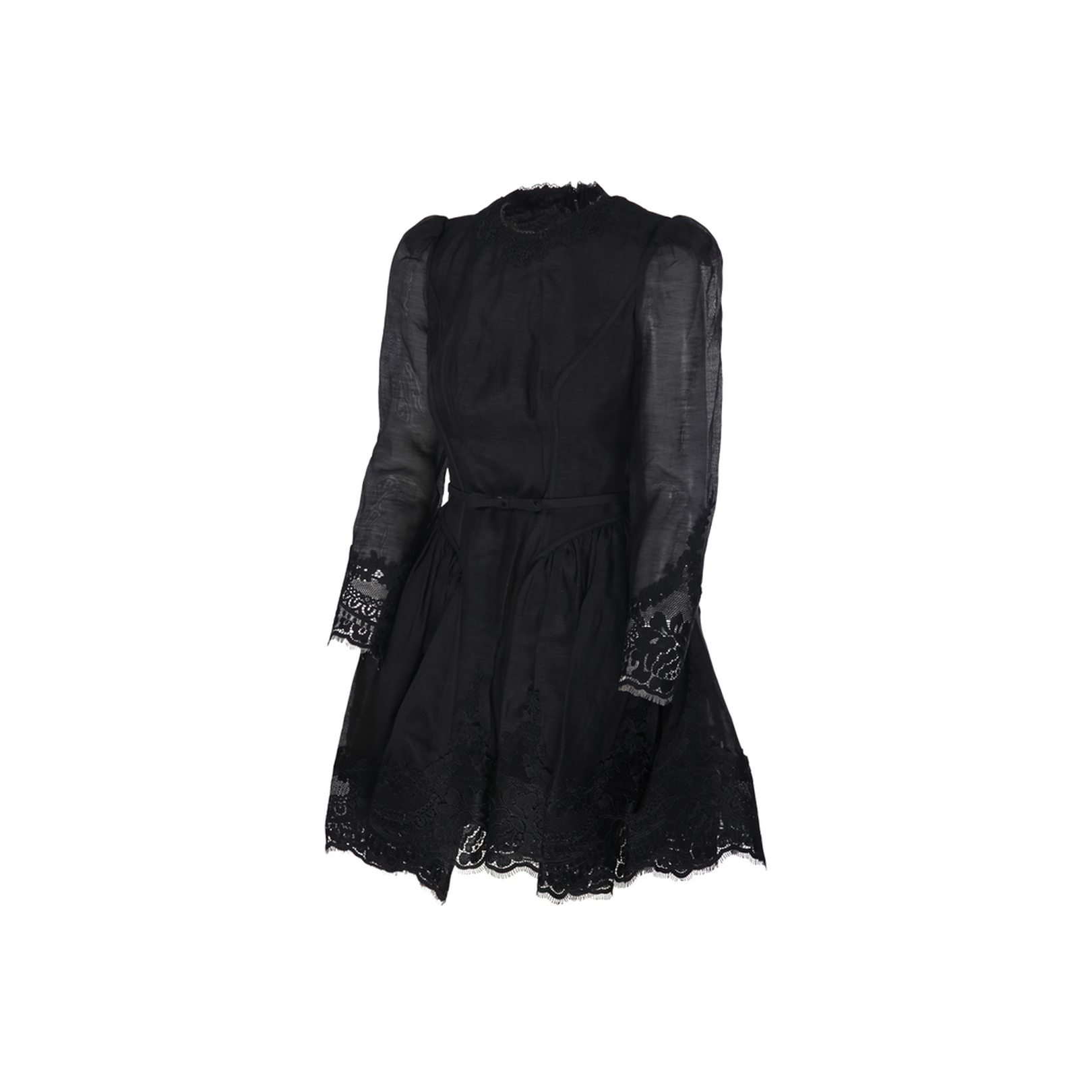 Hypnotic Lace Trim Mini Dress