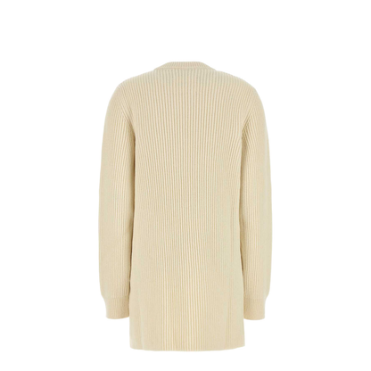 Ivory Wool Sweater Dress