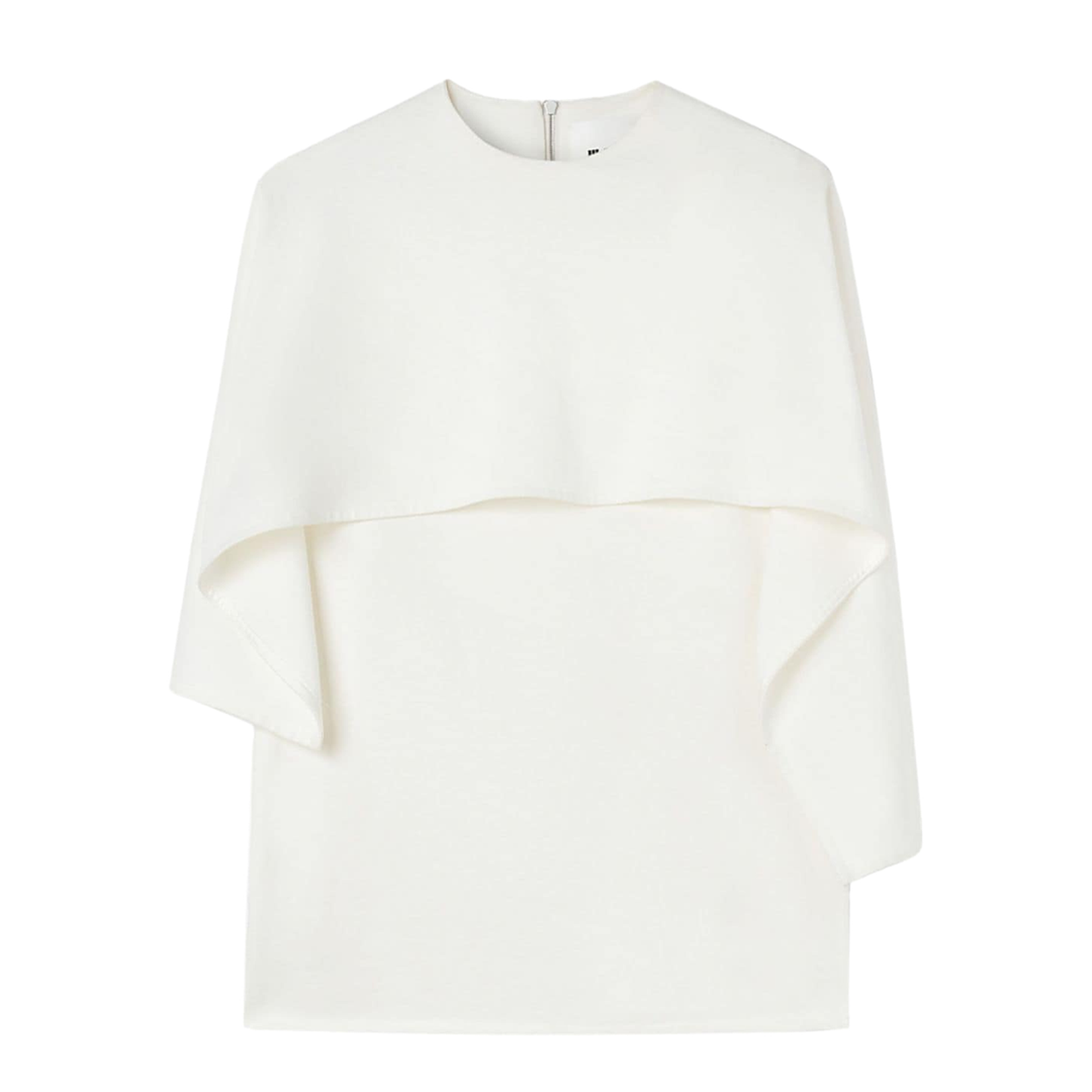 Cotton Layered Crew Neck T-Shirt