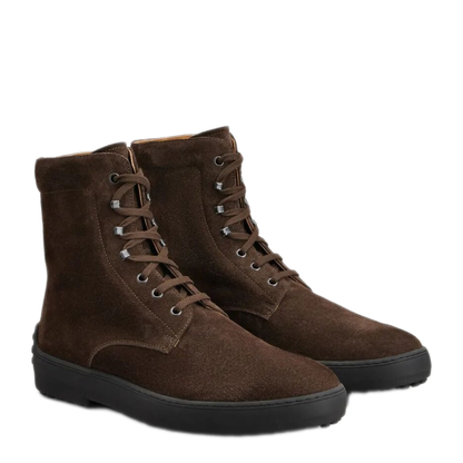 MAYFEYR - TOD`S - Suede Gommino Combat Boots - XXM84L0GK50RE0S800