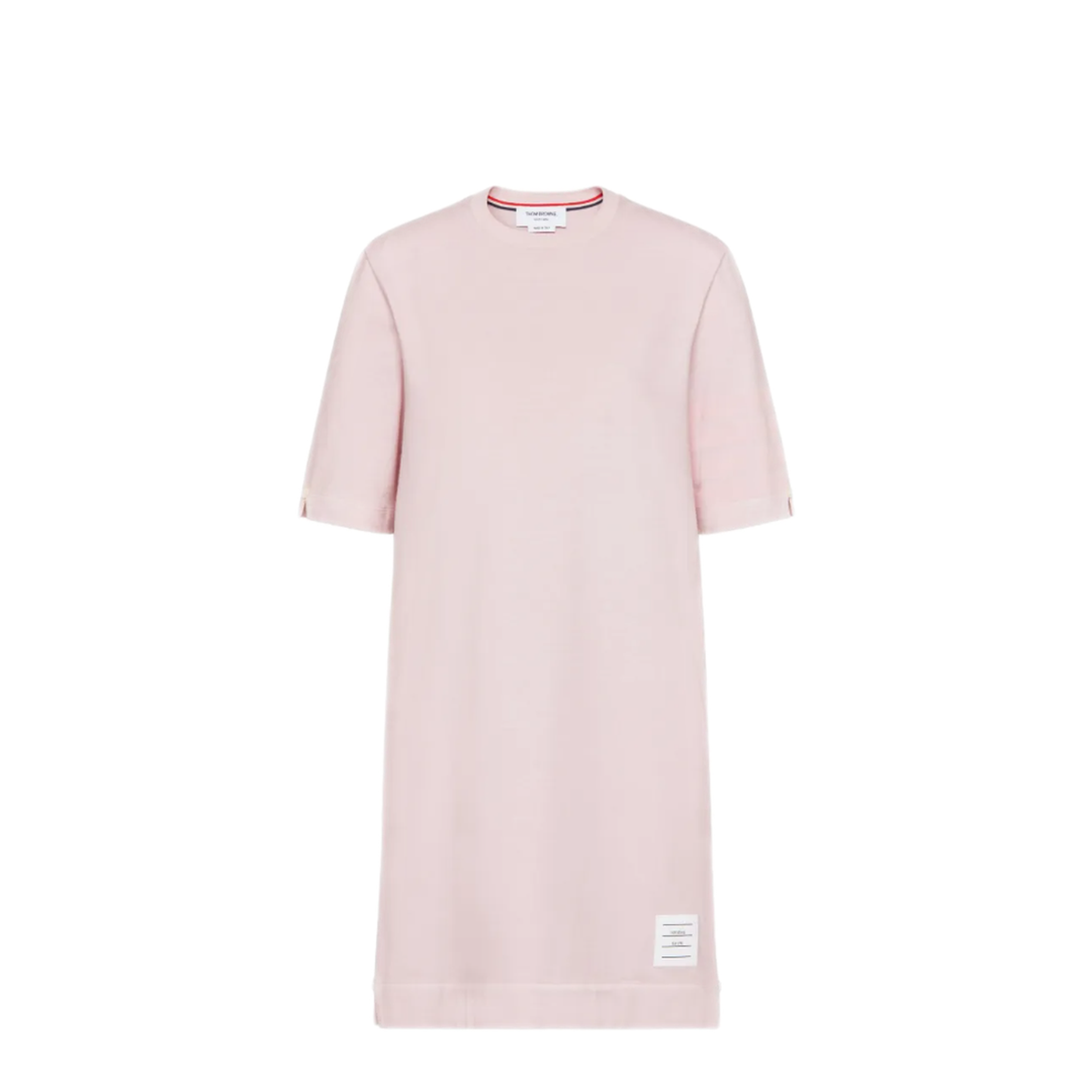 MAYFEYR - Thom Browne - Garment Dyed Ss Tee Shirt Dress W/ Tonal 4 Bar In Med Weight Jersey W/ Overdyed 4 Bar - FJD136AJ0253680