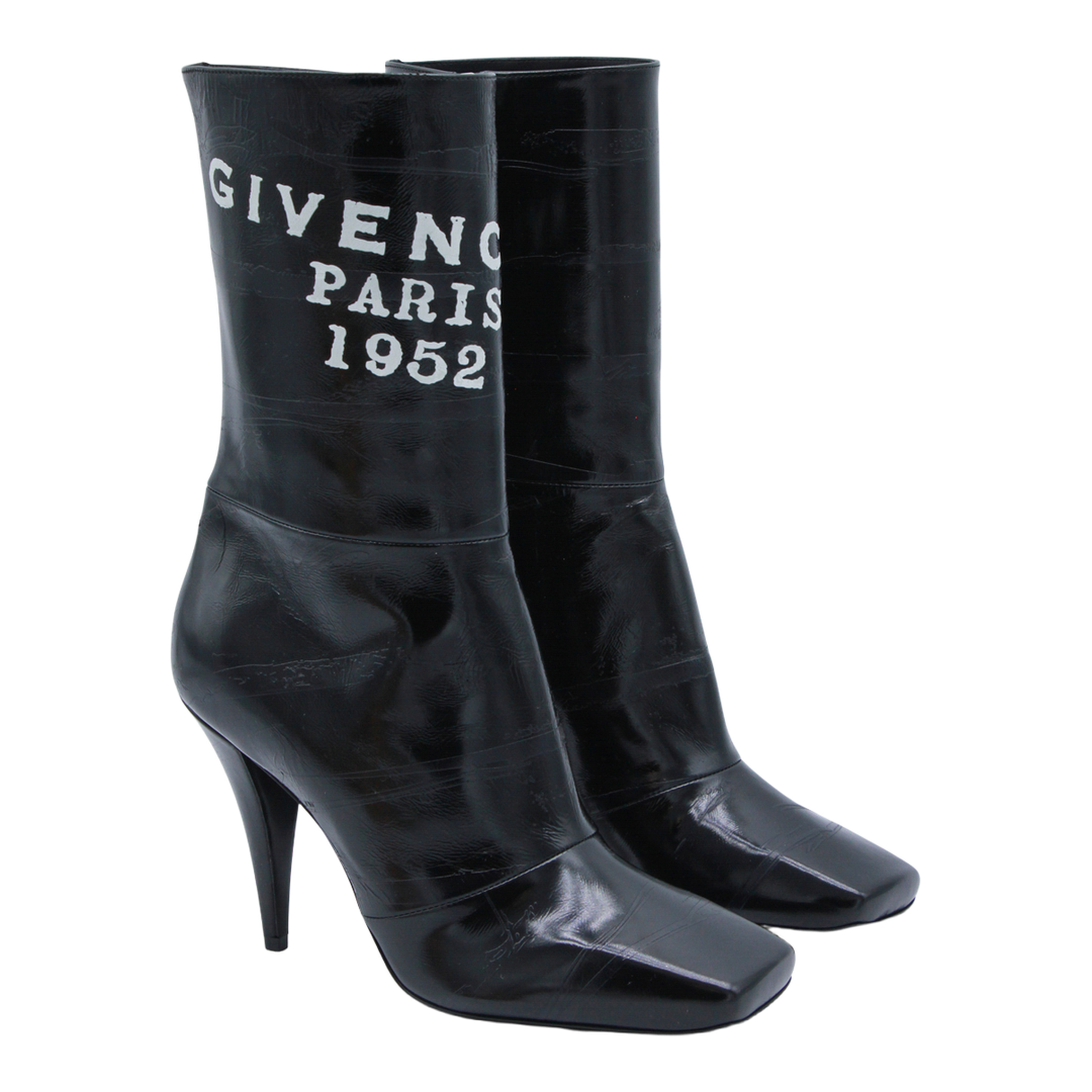 Leather Boots In Black