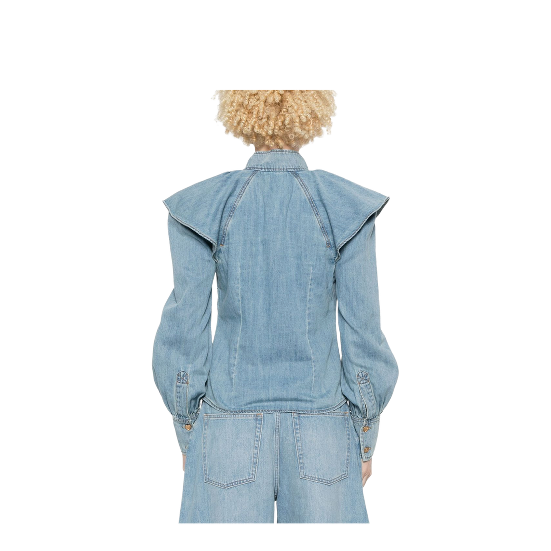 Crush Denim Blouse Reversible