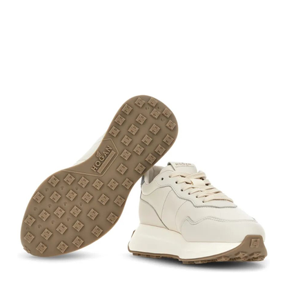 MAYFEYR - Hogan - Smooth Leather Sneakers With Suede - HXW6410EH4PUY9