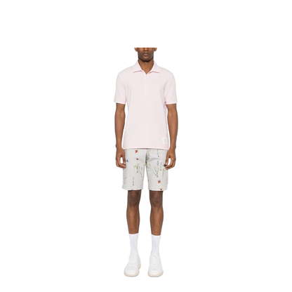 Pink Cotton Polo Shirt