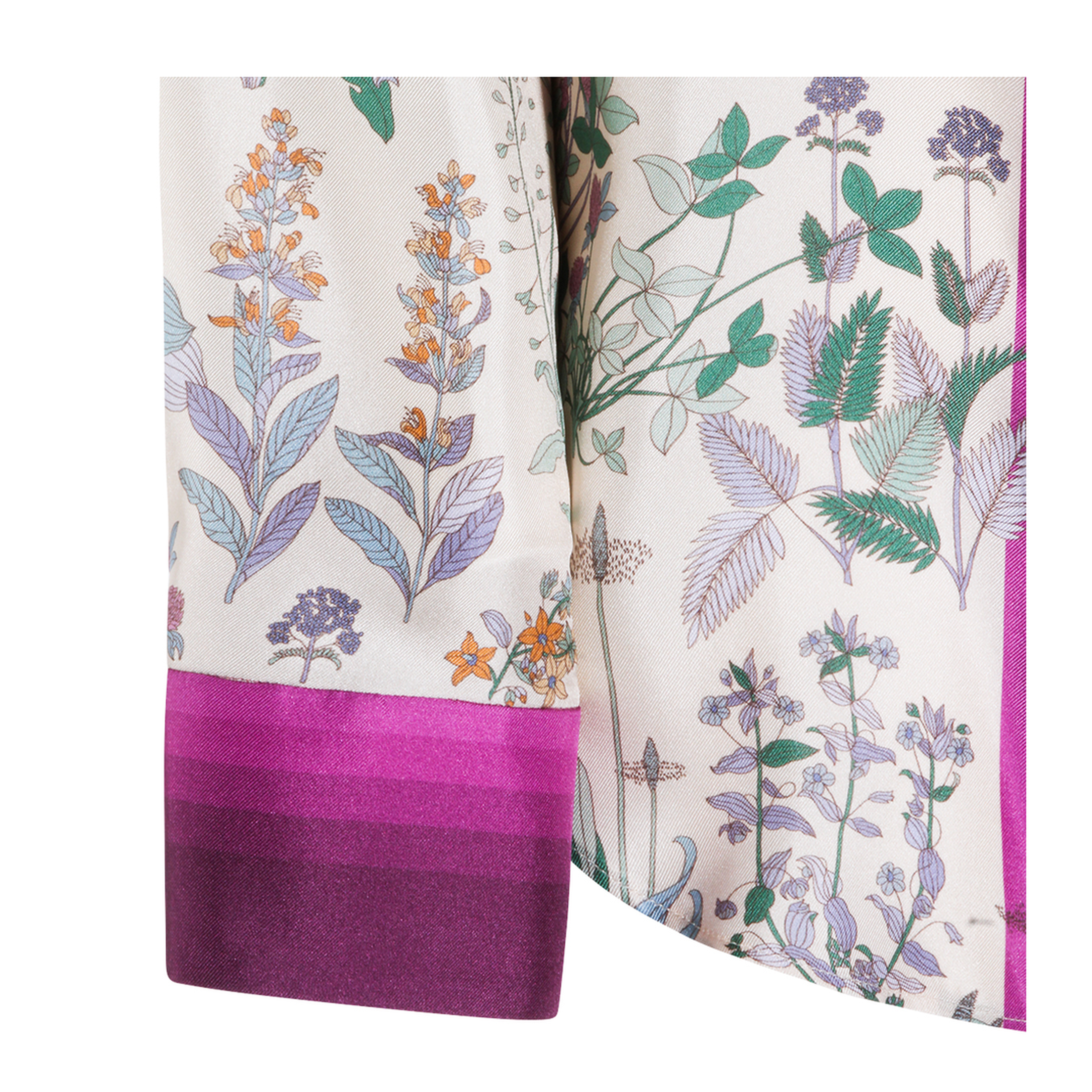 Printed Silk Twill Shirt