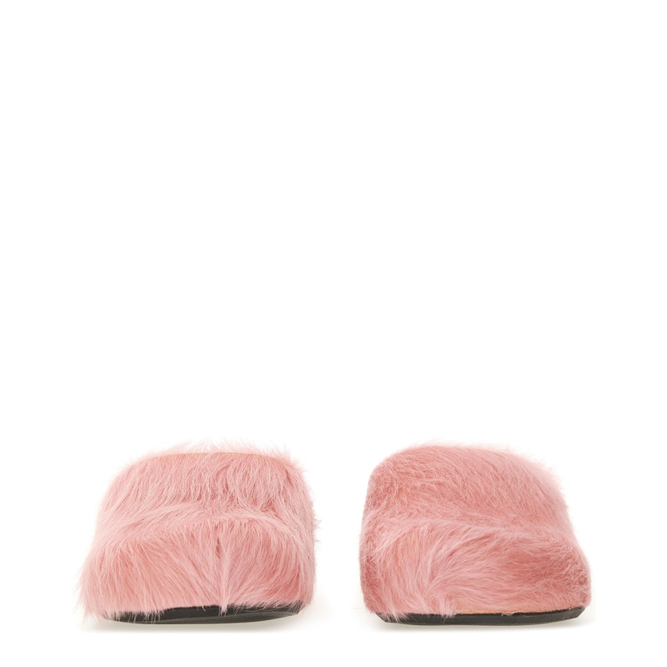 Calf-Hair Slip-On Mules