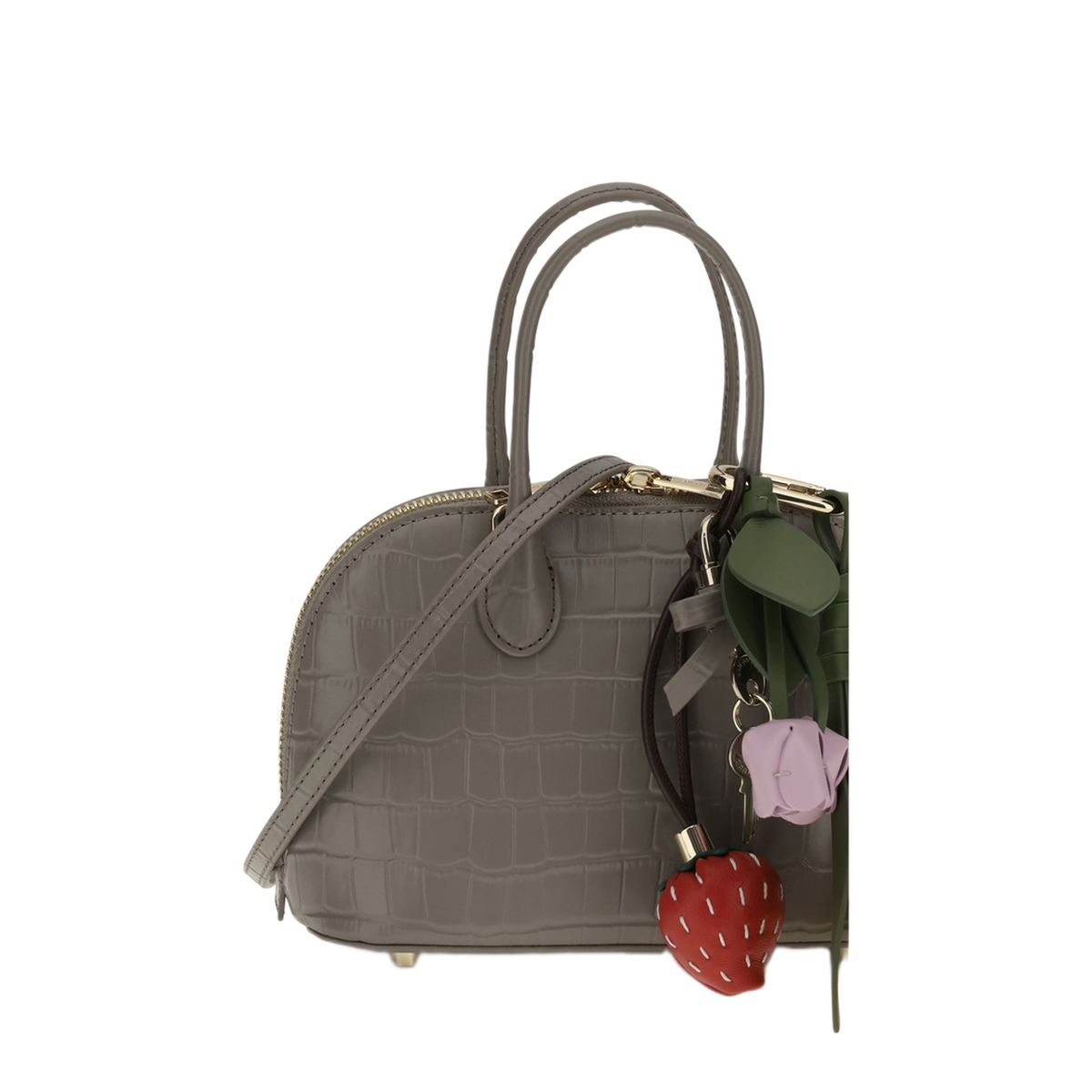 MAYFEYR - Self Portrait - Crocodile Effect Leather Handbag - PF26316GRGREY