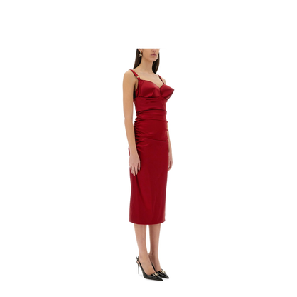 Longuette Dress with Cone Cups