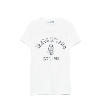 MAYFEYR - Prada - Logo Print Jersey T-Shirt - 3557BSOOO16XQF0009