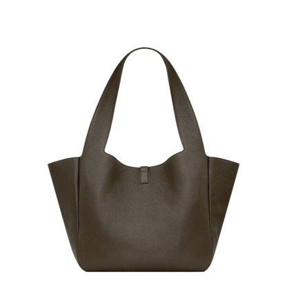 Grained Leather Tote Bag