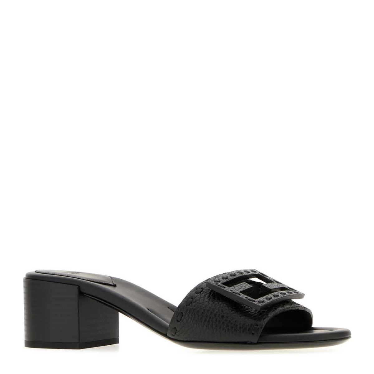 MAYFEYR - Fendi - Black Leather Baguette Sandals - 8R8862AQY2F0QA1