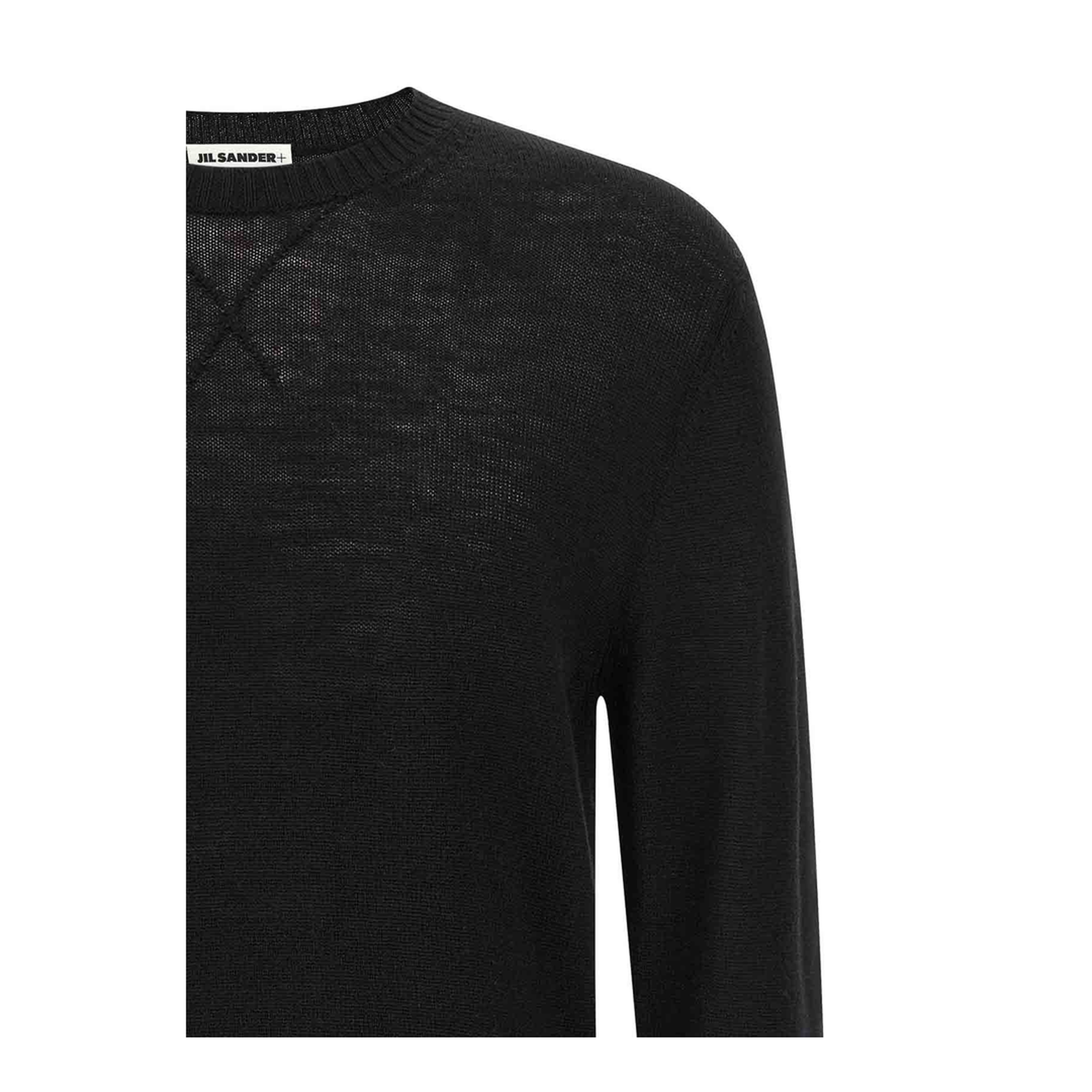 Logo Embroidery Sweater Black