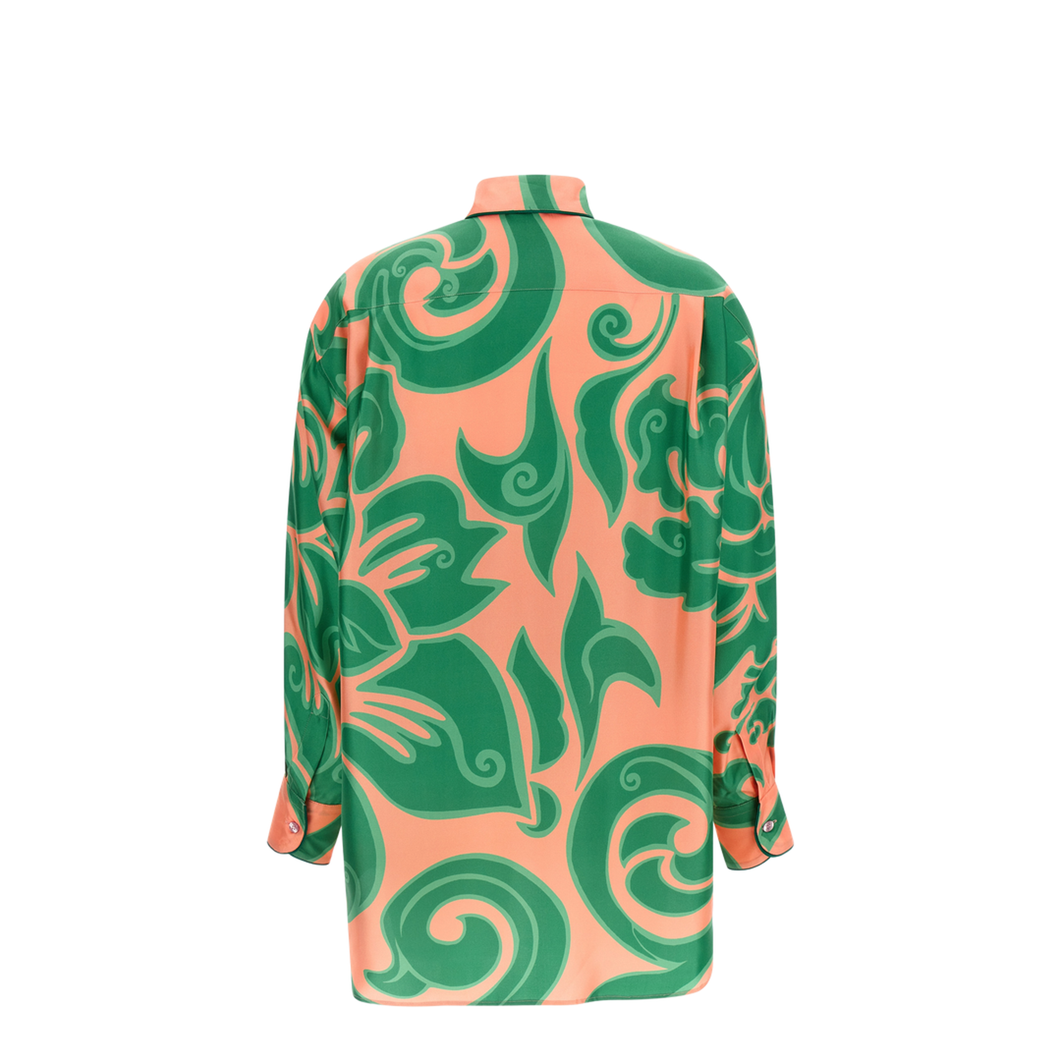 Pink Silk Viscose Pajama Shirt