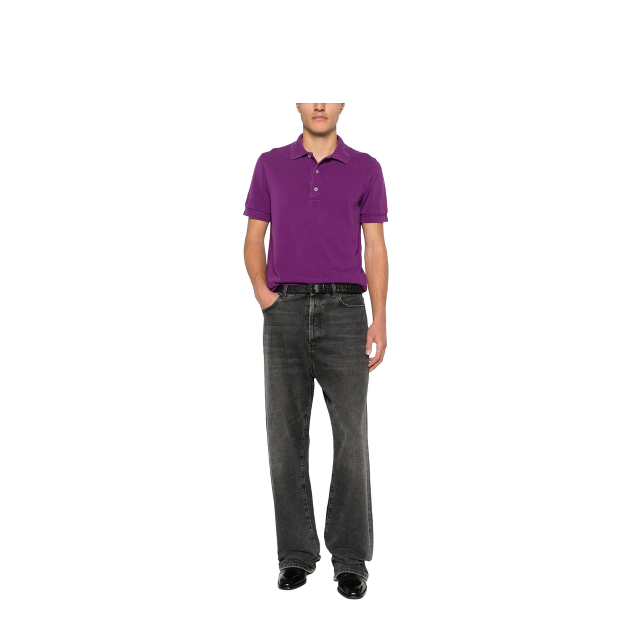 Cotton Blend Polo Shirt