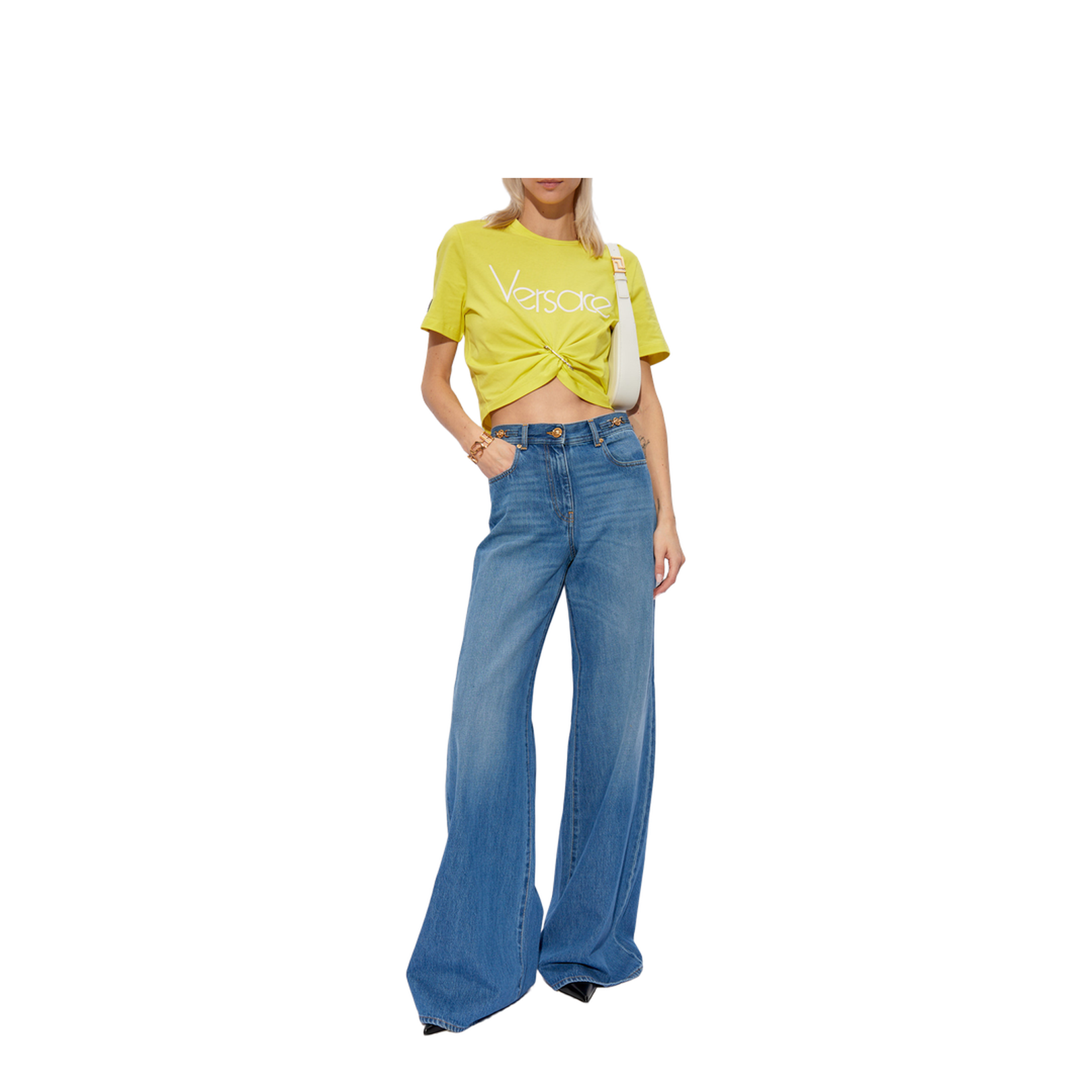 Jeans with logo