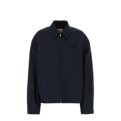 MAYFEYR - Miu Miu - Navy Blue Mohair Blend Jacket - ML1041SOOO12I1F0124