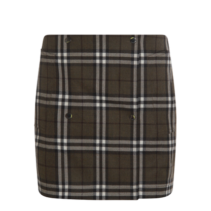 Green Check Miniskirt