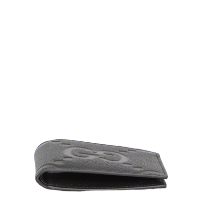GG Jumbo Jumbo Leather Wallet - Gray