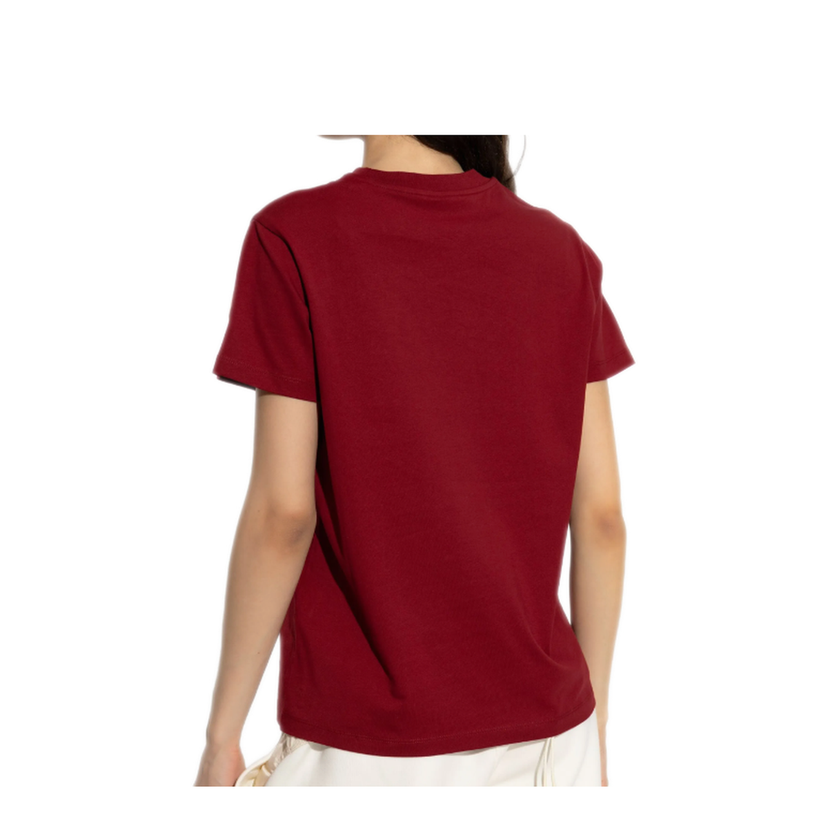 Embroidered Tonal Logo Cotton T Shirt